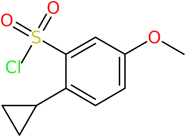 CAS: 2514953-07-0 | 2-(Cyclopropyl)-5-methoxybenzenesulphonyl chloride, >95%, NX37668