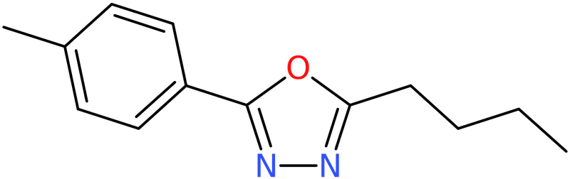 2-Butyl-5-(4-methylphenyl)-1,3,4-oxadiazole, NX73922