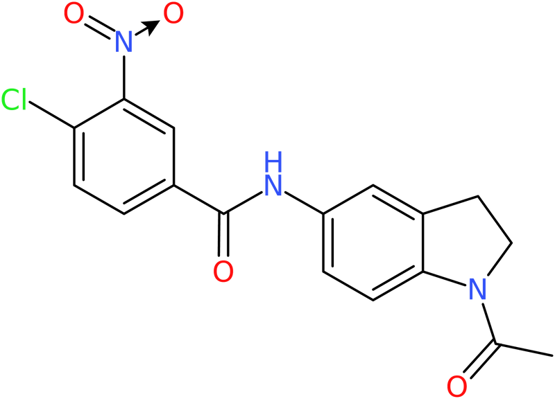 CAS: 680214-07-7 | N-(1-Acetyl-1H-indolin-5-yl)-4-chloro-3-nitrobenzamide, NX58005