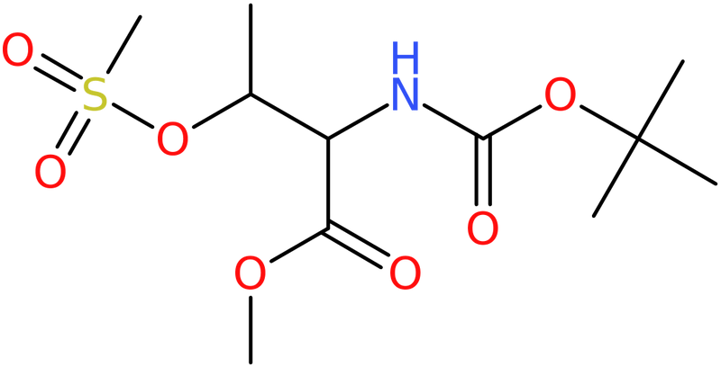 2-tert-Butoxycarbonylamino-3-methanesulphonyloxy-butyric acid methyl ester, NX74110