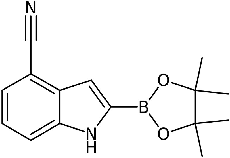 CAS: 1256359-19-9 | 4-Cyano-1H-indole-2-boronic acid, pinacol ester, >95%, NX19110