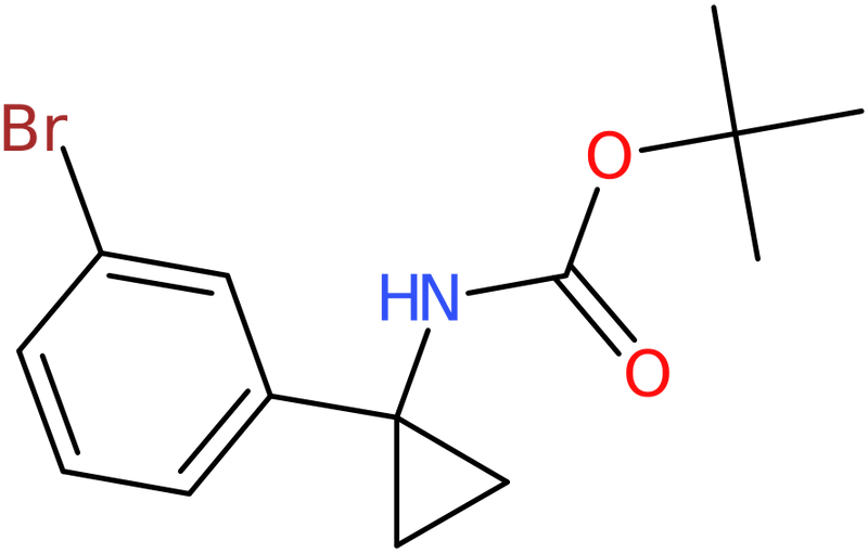 CAS: 597563-17-2 | 1-(3-Bromophenyl)cyclopropan-1-amine, N-BOC protected, >97%, NX54359