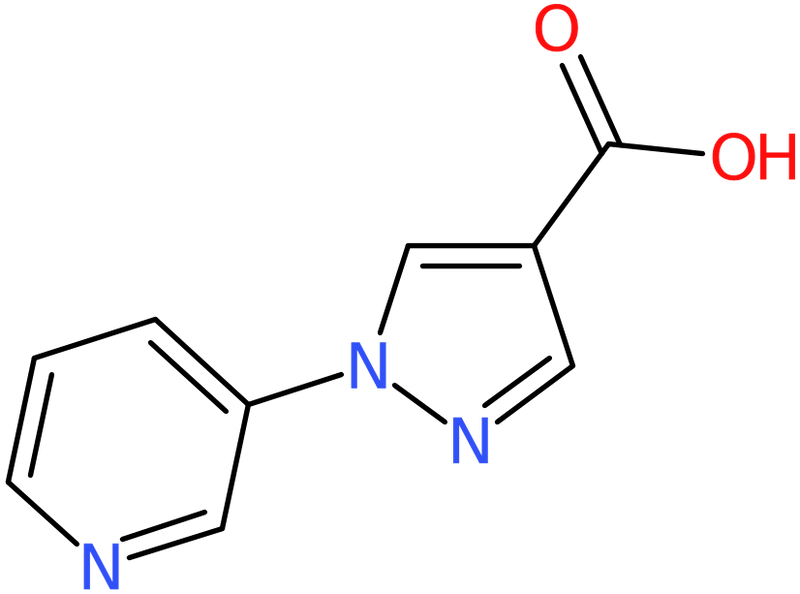 CAS: 1014631-89-0 | 1-(Pyridin-3-yl)-1H-pyrazole-4-carboxylic acid, >98%, NX10989