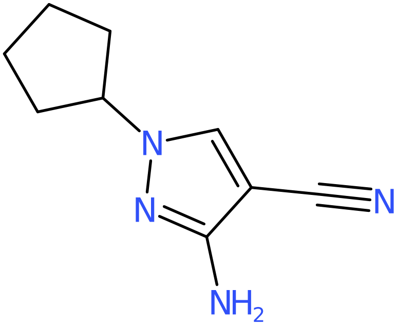 CAS: 122799-98-8 | 3-Amino-1-cyclopentyl-1H-pyrazole-4-carbonitrile, >95%, NX18307