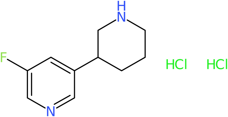 CAS: 1260864-37-6 | 3-Fluoro-5-(piperidin-3-yl)pyridine dihydrochloride, >97%, NX19431