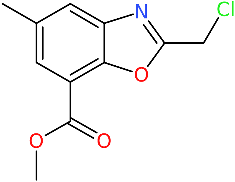 CAS: 1221792-26-2 | Methyl 2-(chloromethyl)-5-methyl-1,3-benzoxazole-7-carboxylate, >95%, NX18035