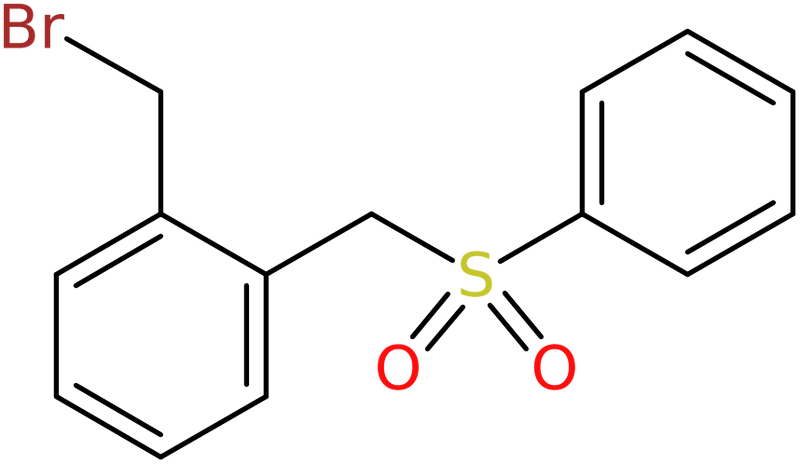CAS: 88116-02-3 | 2-[(Phenylsulphonyl)methyl]benzyl bromide, >97%, NX66001