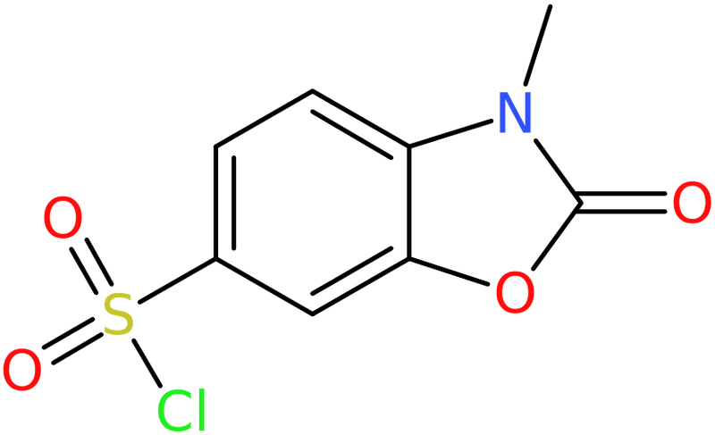 CAS: 62522-63-8 | 2,3-Dihydro-3-methyl-2-oxo-1,3-benzoxazole-6-sulphonyl chloride, NX55659