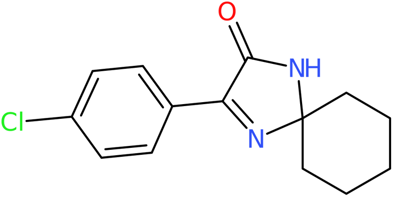 CAS: 923975-81-9 | 3-(4-Chlorophenyl)-1,4-diazaspiro[4.5]dec-3-en-2-one, NX69079