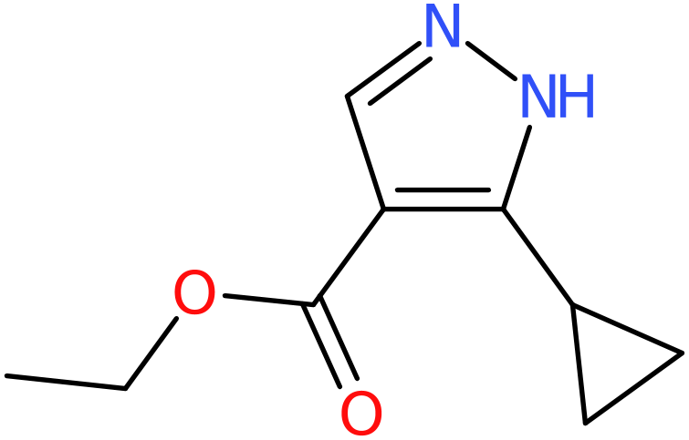 CAS: 1246471-38-4 | Ethyl 5-cyclopropyl-1H-pyrazole-4-carboxylate, >95%, NX18890