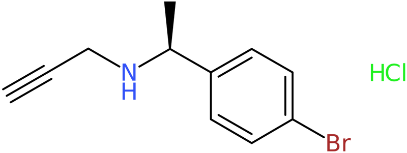 N-[(1S)-1-(4-Bromophenyl)ethyl]prop-2-yn-1-amine hydrochloride, NX74189