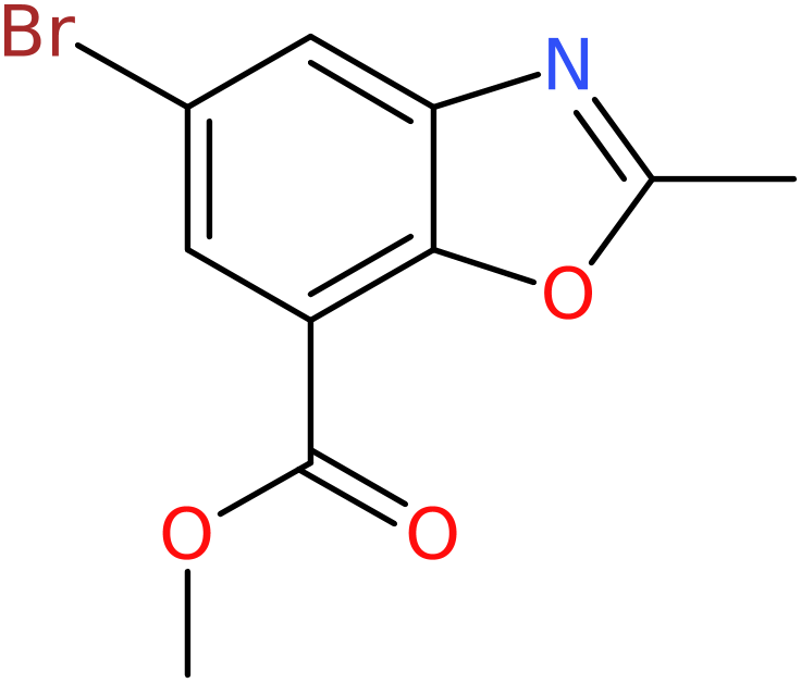 CAS: 1221792-65-9 | Methyl 5-bromo-2-methyl-1,3-benzoxazole-7-carboxylate, >95%, NX18050