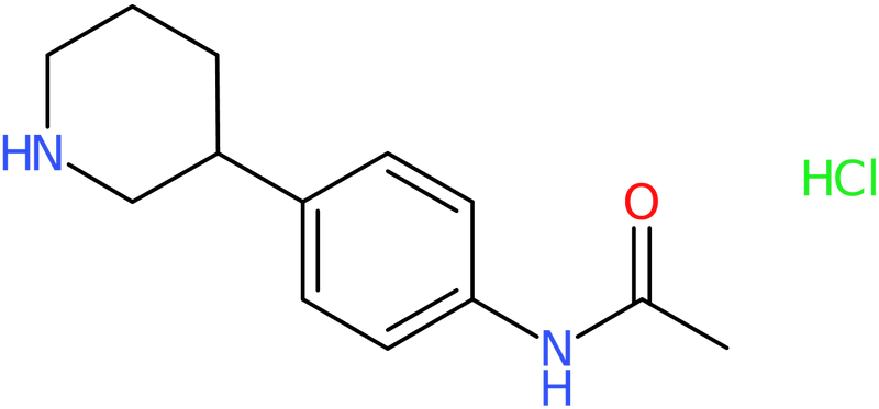 CAS: 1260646-01-2 | N-(4-(Piperidin-3-yl)phenyl)acetamide hydrochloride, >97%, NX19374