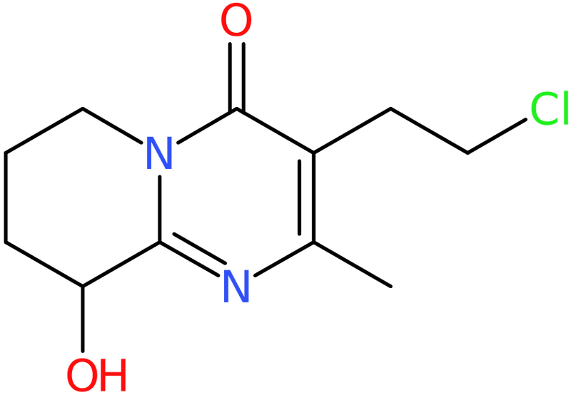 CAS: 130049-82-0 | 3-(2-Chloroethyl)-6,7,8,9-tetrahydro-9-hydroxy-2-methyl-4H-pyrido[1,2-a]pyrimidin-4-one, NX20407