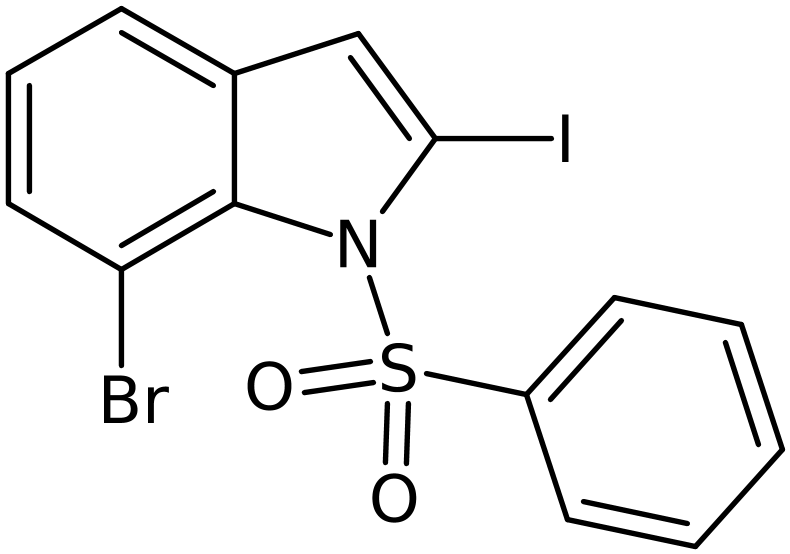 CAS: 2514953-08-1 | 7-Bromo-2-iodo-1-(phenylsulfonyl)-1H-indole, >95%, NX37669