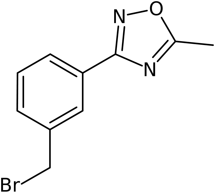 CAS: 253273-90-4 | 3-[3-(Bromomethyl)phenyl]-5-methyl-1,2,4-oxadiazole, >95%, NX37826