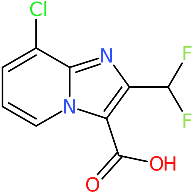 CAS: 2514942-10-8 | 8-Chloro-2-(difluoromethyl)imidazo[1,2-a]pyridine-3-carboxylic acid, NX37663
