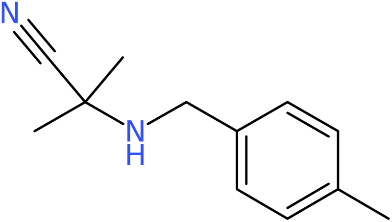 CAS: 1018265-76-3 | 2-Methyl-2-{[(4-methylphenyl)methyl]amino}propanenitrile, NX11282