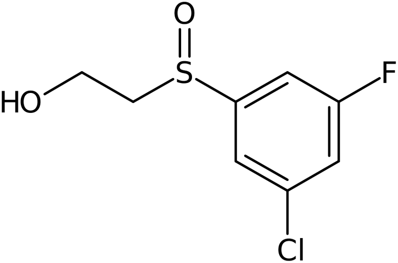 2-(3-Chloro-5-fluorobenzenesulfinyl)-ethanol, >95%, NX74658