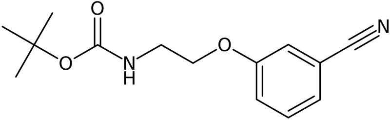 CAS: 252263-98-2 | 3-(Boc-aminoethyloxy)benzonitrile, NX37746