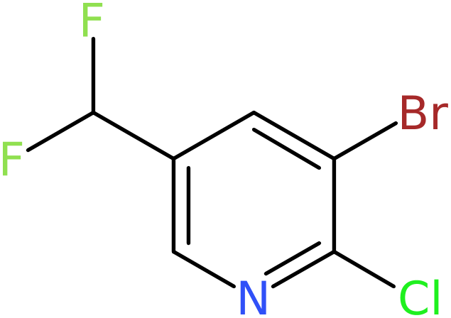 CAS: 71702-02-8 | 3-Bromo-2-chloro-5-(difluoromethyl)pyridine, >97%, NX59441