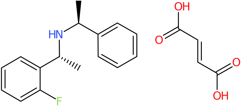 [(1R)-1-(2-Fluorophenyl)ethyl][(1S)-1-phenylethyl]ammonium fumarate, NX74663