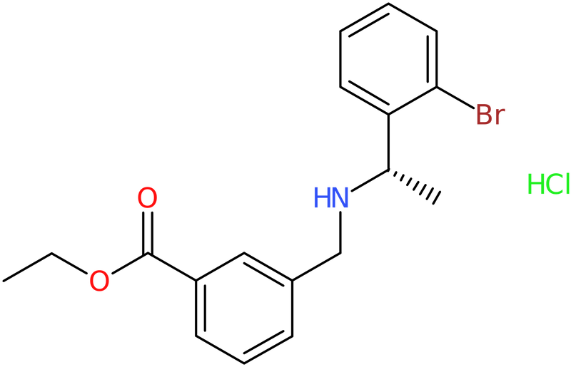 Ethyl 3-[[[(1S)-1-(2-bromophenyl)ethyl]amino]methyl]benzoate hydrochloride, NX74207