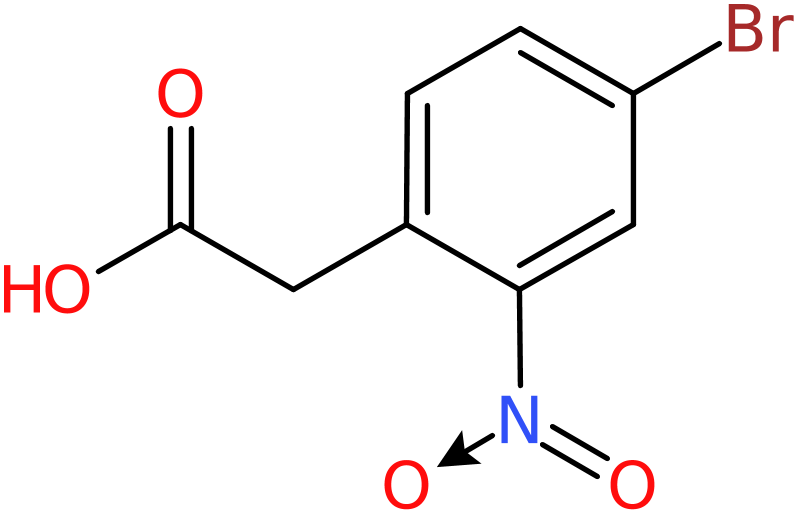 CAS: 6127-11-3 | 4-Bromo-2-nitrophenylacetic acid, >97%, NX55022