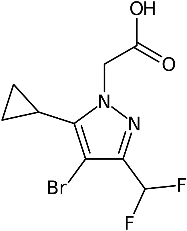 CAS: 1001500-11-3 | [4-Bromo-5-cyclopropyl-3-(difluoromethyl)-1H-pyrazol-1-yl]acetic acid, NX10254