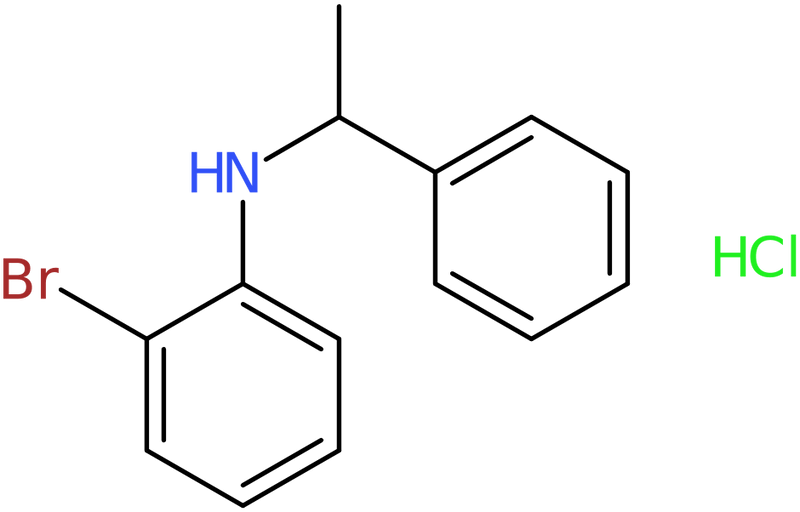 2-Bromo-N-(1-phenylethyl)aniline hydrochloride, NX74278
