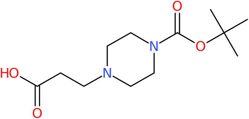 CAS: 242459-97-8 | 3-[4-(tert-Butoxycarbonyl)piperazin-1-yl]propanoic acid, NX37058
