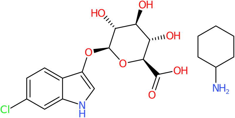 CAS: 138182-20-4 | 6-Chloro-3-indolyl-beta-D-glucuronic acid cyclohexylammonium salt, >98%, NX22889