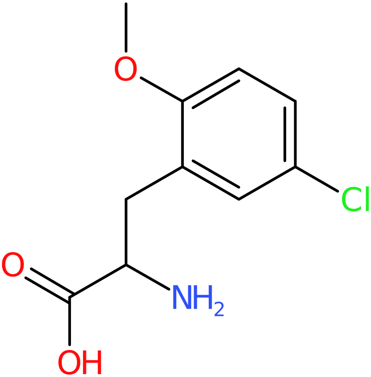 CAS: 603105-71-1 | 5-Chloro-2-methoxy-DL-phenylalanine, >97%, NX54575