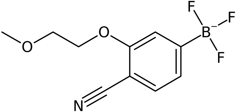 [4-Cyano-3-(2-methoxyethoxy)phenyl]trifluoroboranuide, NX74443