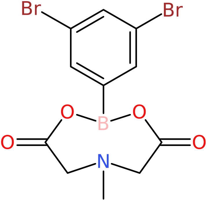 2-(3,5-Dibromophenyl)-6-methyl-1,3,6,2-dioxazaborocane-4,8-dione, NX74052