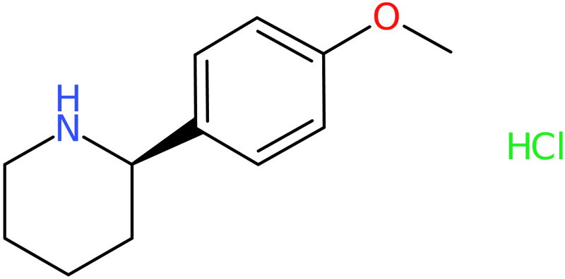 (R)-2-(4-Methoxyphenyl)piperidine hydrochloride, >97%, NX74090