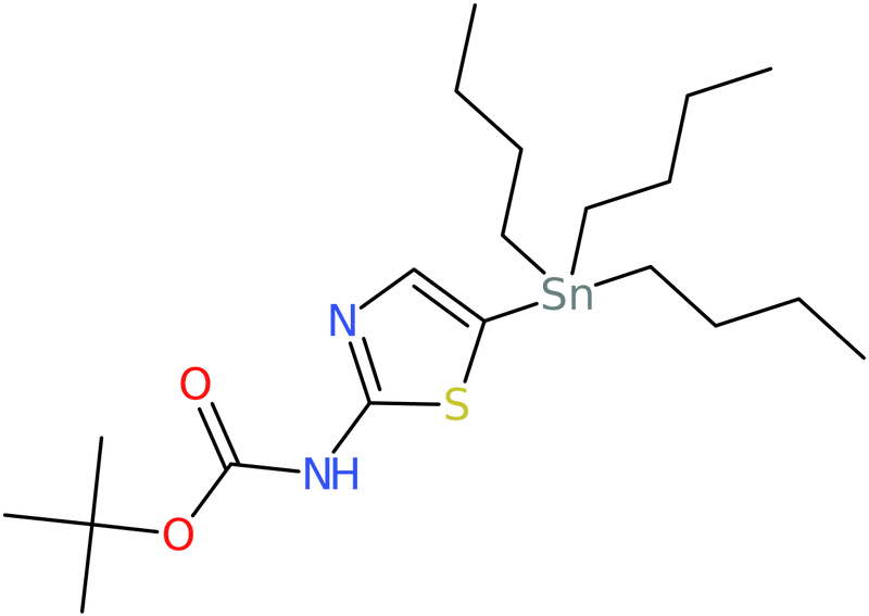 CAS: 243972-26-1 | 2-Amino-5-(tributylstannyl)-1,3-thiazole, 2-BOC protected, NX37193