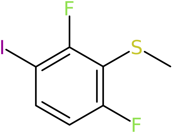 CAS: 2484889-05-4 | 1,3-Difluoro-4-iodo-2-methylsulfanylbenzene, >97%, NX37451