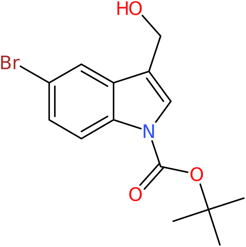 CAS: 905710-14-7 | 5-Bromo-3-(hydroxymethyl)-1H-indole, N-BOC protected, >98%, NX68022