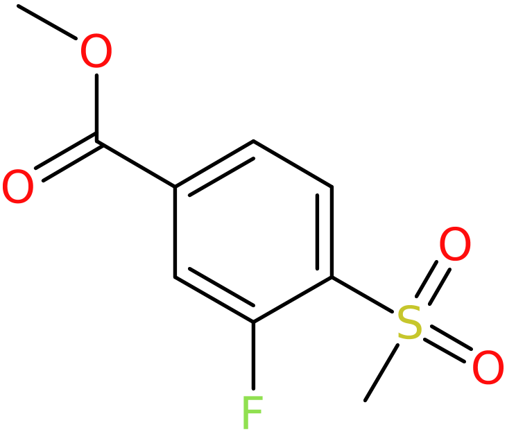 CAS: 1215074-49-9 | Methyl 3-fluoro-4-(methylsulphonyl)benzoate, NX17727