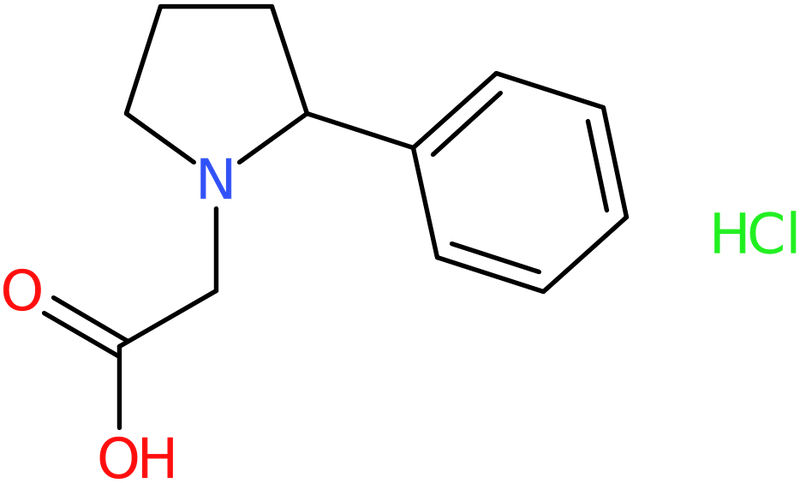 CAS: 100390-49-6 | Phenylpyrrolidin-1-ylacetic acid hydrochloride, NX10451