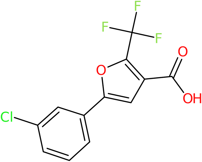 CAS: 242812-02-8 | 5-(3-Chlorophenyl)-2-(trifluoromethyl)furan-3-carboxylic acid, NX37087
