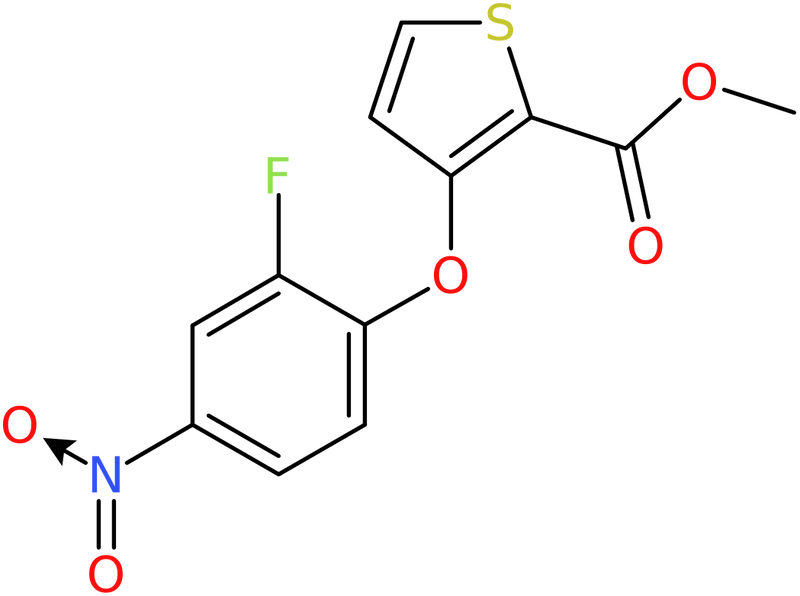 CAS: 252026-46-3 | Methyl 3-(2-fluoro-4-nitrophenoxy)thiophene-2-carboxylate, >97%, NX37728