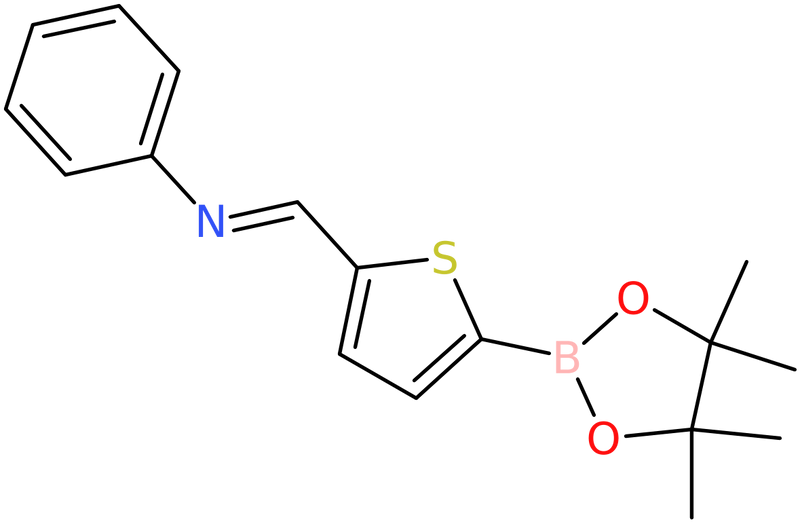 CAS: 1257651-22-1 | Phenyl-[5-(4,4,5,5-tetramethyl-[1,3,2]dioxaborolan-2-yl)-thiophen-2-ylmethylene]-amine, NX19246