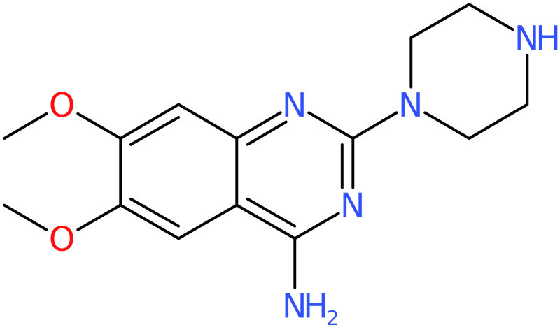CAS: 60547-97-9 | 4-Amino-6,7-dimethoxy-2-(piperazin-1-yl)quinazoline, NX54665