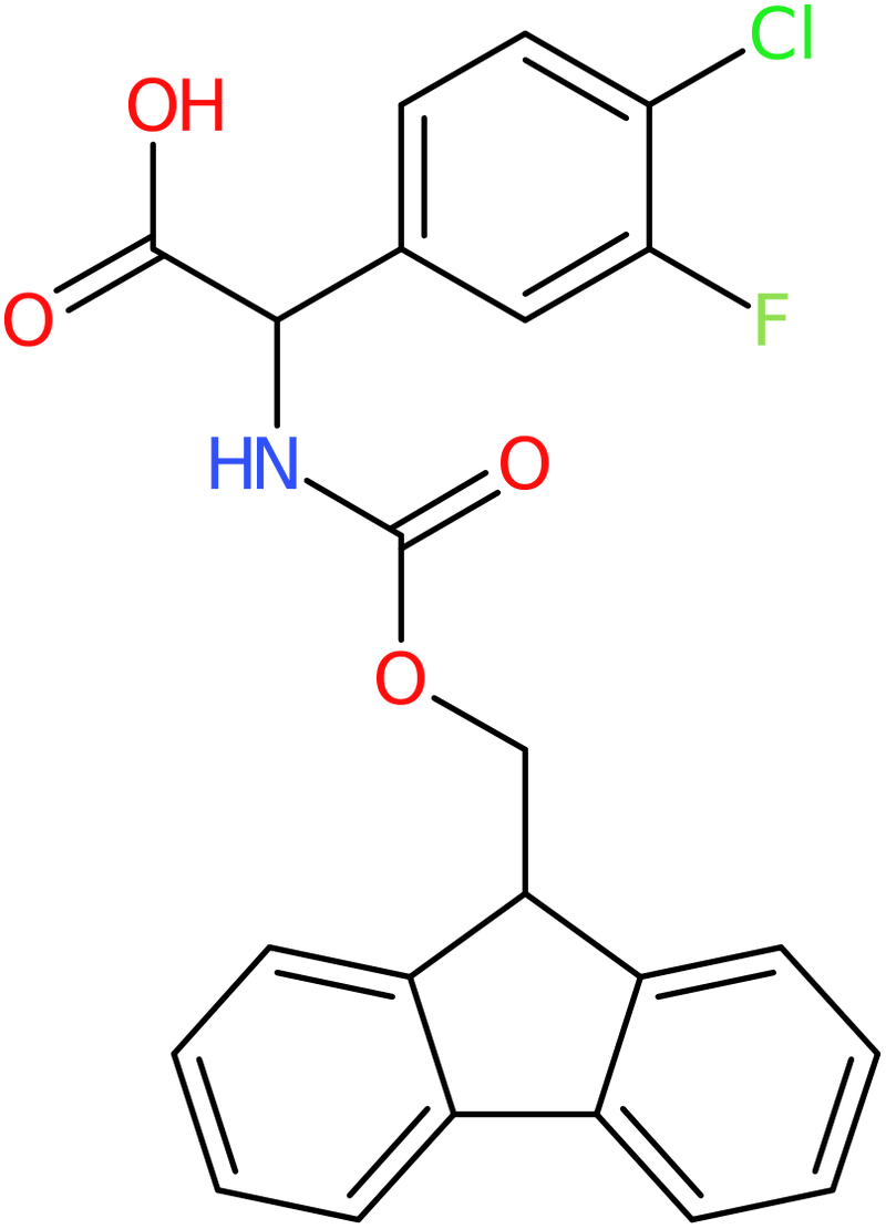 2-(4-Chloro-3-fluorophenyl)-2-({[(9H-fluoren-9-yl)methoxy]carbonyl}amino)acetic acid, NX74461