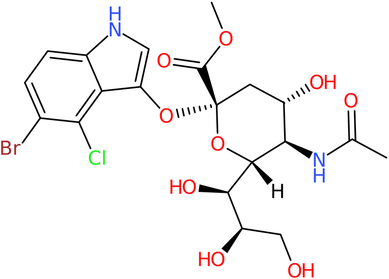 5-Bromo-4-chloro-3-indolyl alpha-D-N-acetylneuraminic acid methyl ester, NX72185