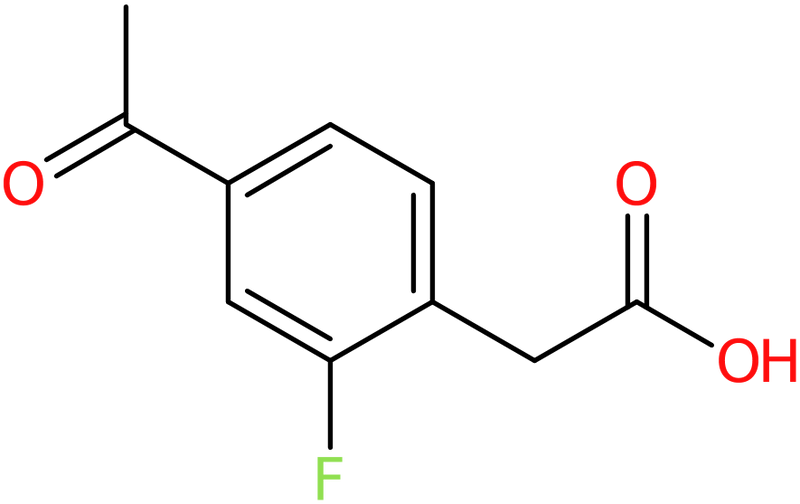 CAS: 2007925-25-7 | 2-(4-Acetyl-2-fluorophenyl)acetic acid, >95%, NX32827