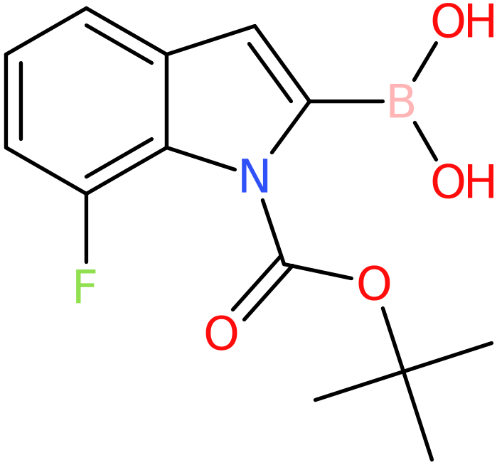 CAS: 1000068-65-4 | 7-Fluoro-1H-indole-2-boronic acid, N-BOC protected, NX10083