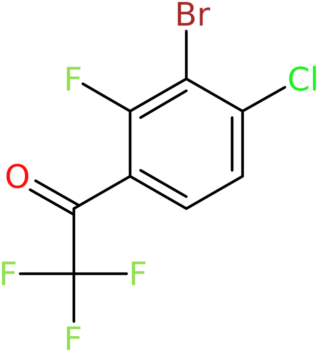 1-(3-Bromo-4-chloro-2-fluorophenyl)-2,2,2-trifluoroethan-1-one, >95%, NX74684